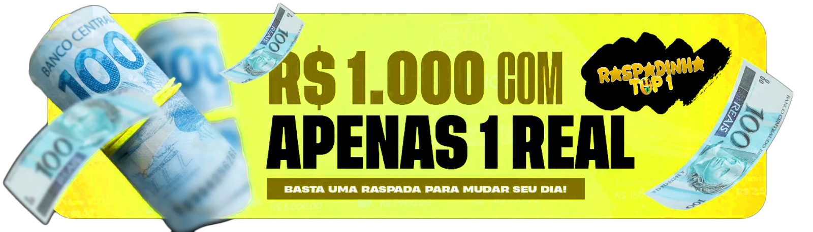 Banner PRÊMIOS DE ATÉ R$ 1.000,00 